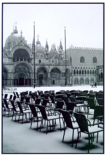 Piazza Under Snow